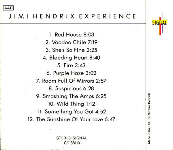 Jimi Hendrix Experience - Jimi Hendrix Experience (CD) 70904 Compact Disc Goede Staat
