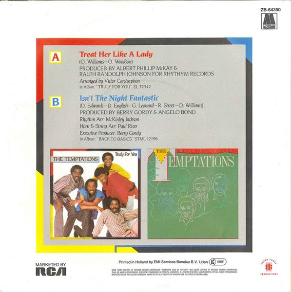 Temptations - Treat Her Like A Lady 41910 Vinyl Singles Vinyl Goed / Hoes Goed