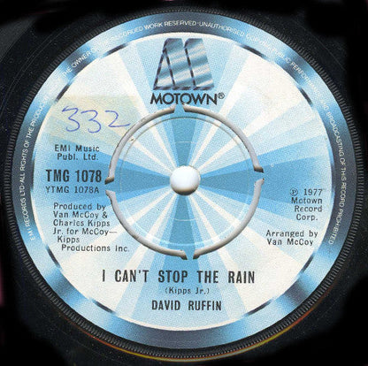 David Ruffin - I Can't Stop The Rain 41019 Vinyl Singles Vinyl Redelijk / Hoes Generic