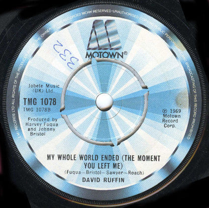 David Ruffin - I Can't Stop The Rain 41019 Vinyl Singles Vinyl Redelijk / Hoes Generic