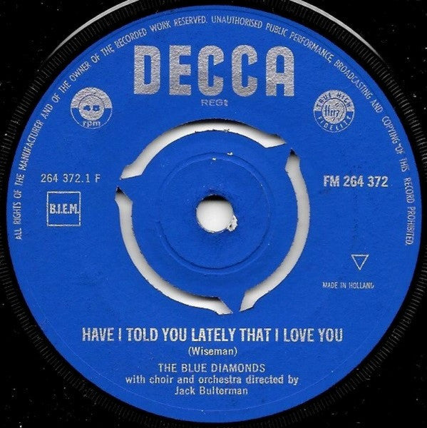 Blue Diamonds - Have I Told You Lately That I Love You 42213 Vinyl Singles Vinyl Goed / Hoes Generic