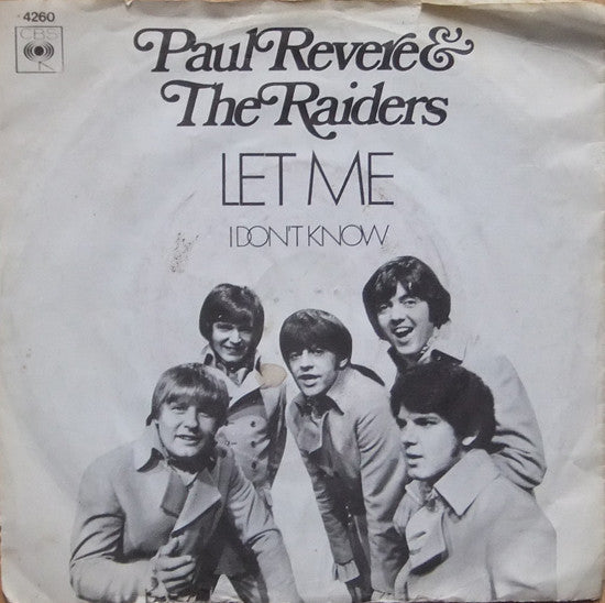 Paul Revere And The Raiders Featuring Mark Lindsay - Let Me 38453 (B)