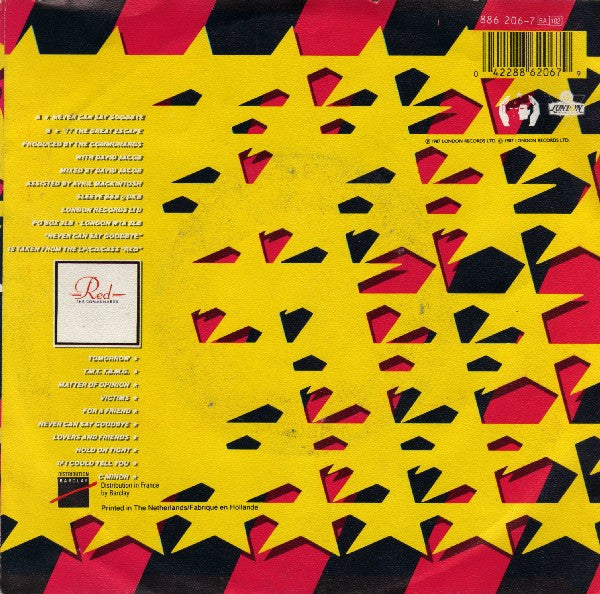 Communards - Never Can Say Goodbye Vinyl Singles Vinyl Zeer Goed / Hoesje Goed "VINYLSINGLES.NL"
