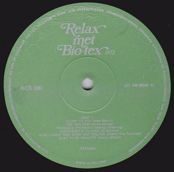 Various - Relax With Bio-tex 1972 (LP) 43303