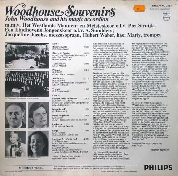 John Woodhouse - Woodhouse Souvenirs (LP) 51357 (B) Vinyl LP Vinyl Goed / Hoes Redelijk