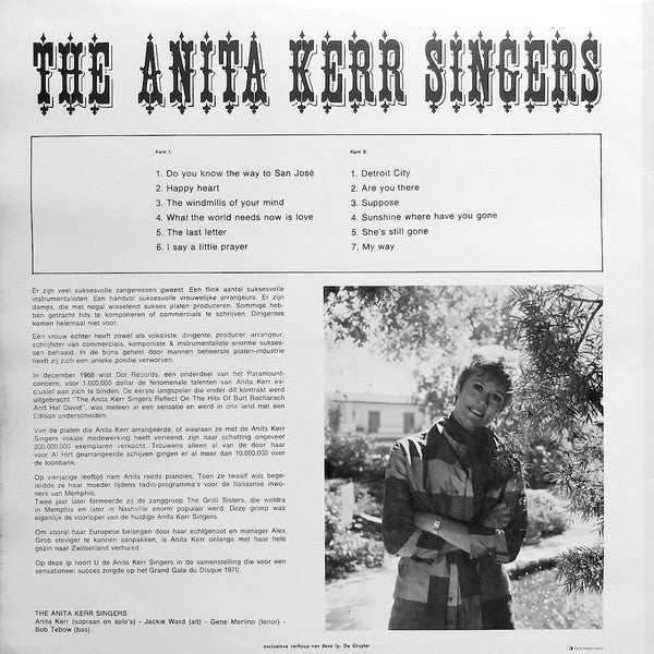 Anita Kerr Singers - The Anita Kerr Singers (LP) Vinyl LP Vinyl Zeer Goed / Hoesje Goed "VINYLSINGLES.NL"