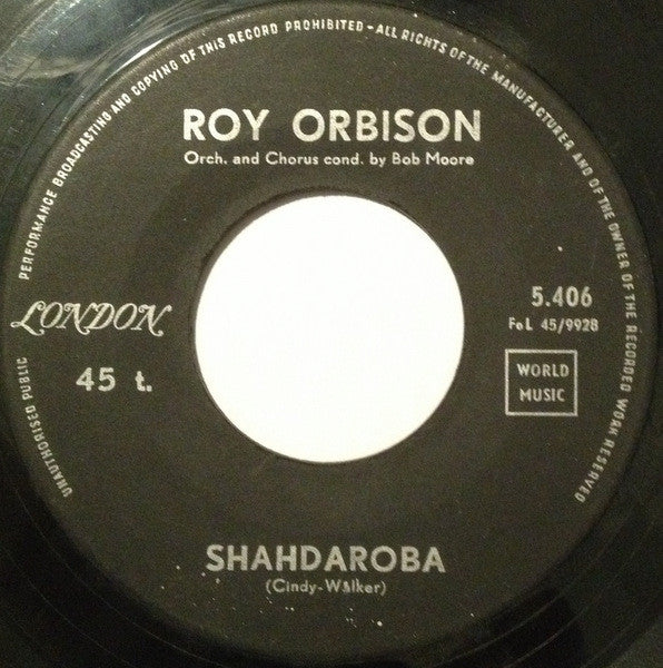 Roy Orbison - Shahdaroba 42409 Vinyl Singles Vinyl Goed / Hoes Generic