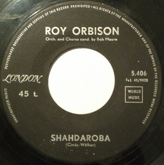 Roy Orbison - Shahdaroba 42409 Vinyl Singles Vinyl Goed / Hoes Generic