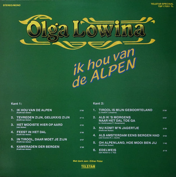 Olga Lowina – Ich liebe die Alpen (LP) 51319