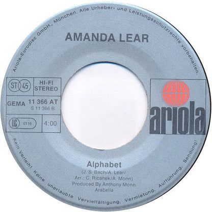Amanda Lear - Queen Of China-Town 39496 Vinyl Singles Vinyl Zeer Goed / Hoesje Goed "VINYLSINGLES.NL"