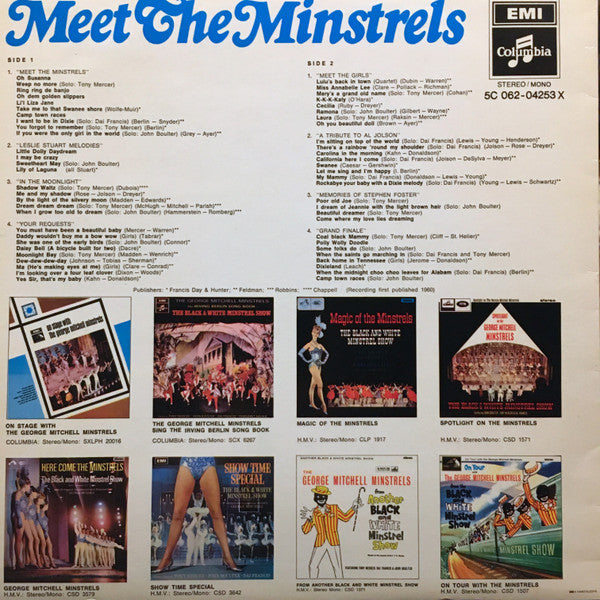 George Mitchell Minstrels - Meet The Minstrels (LP) 42637 Vinyl LP JUKEBOXSINGLES.NL   