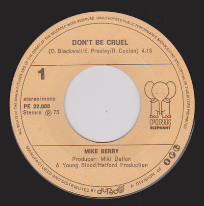 Mike Berry - Don't Be Cruel 08273