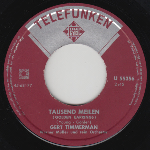 Gert Timmerman - Blume Von Tahiti 20481 Vinyl Singles Vinyl Zeer Goed / Hoesje Generic "VINYLSINGLES.NL"