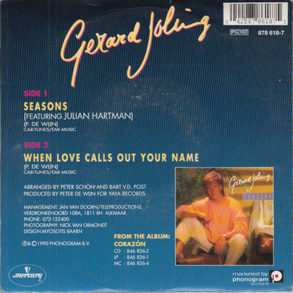 Gerard Joling Featuring Julian Hartman - Seasons 40750 Vinyl Singles Vinyl Goed / Hoes Goed