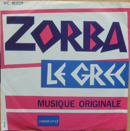 Duo Acropolis ‎– Zorba Le Grec 39818 Vinyl Singles Vinyl Zeer Goed / Hoesje Goed "VINYLSINGLES.NL"