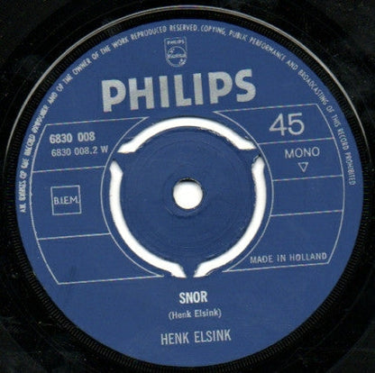 Henk Elsink ‎- Uit Is Een Campagne Die Klinkt 39277 Vinyl Singles Vinyl Goed / Hoes Generic