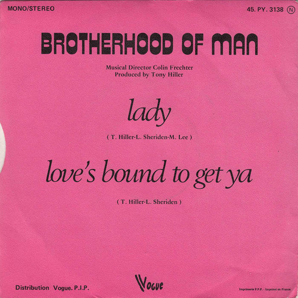 Brotherhood Of Man - Lady 06531 Vinyl Singles Vinyl Goed / Hoes Goed
