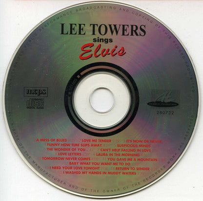 Lee Towers - Lee Towers Sings Elvis (CD) 70580 Compact Disc Goede Staat