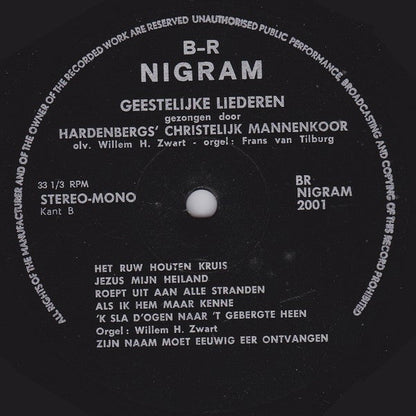 Hardenberg's Chr. Mannenkoor - Als Ik Hem Maar Kenne (LP) Vinyl LP Vinyl Zeer Goed / Hoesje Goed "VINYLSINGLES.NL"