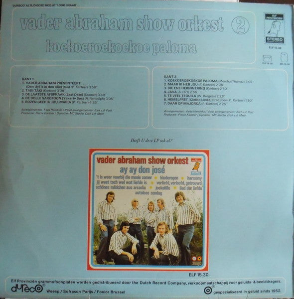 Vader Abraham Show Orkest - Vader Abraham Show Orkest 2 - Koekoeroekoekoe Paloma (LP) 50661 Vinyl LP JUKEBOXSINGLES.NL   