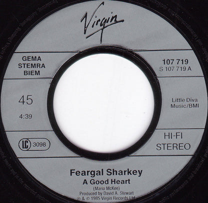 Feargal Sharkey - A Good Heart 30485 Vinyl Singles Vinyl Zeer Goed / Hoesje Goed "VINYLSINGLES.NL"