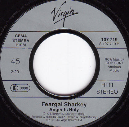 Feargal Sharkey - A Good Heart 30485 Vinyl Singles Vinyl Zeer Goed / Hoesje Goed "VINYLSINGLES.NL"