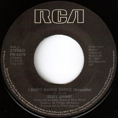 Eddy Grant - I Don't Wanna Dance 30797 Vinyl Singles Vinyl Zeer Goed / Hoesje Goed "VINYLSINGLES.NL"