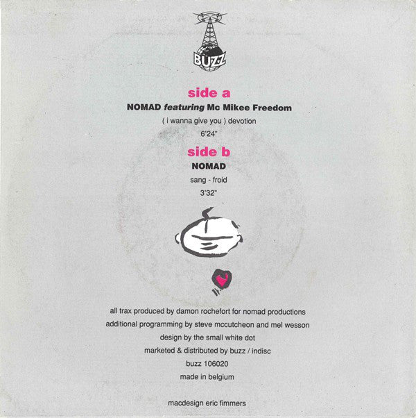 Nomad Featuring Mc Mikee Freedom - (I Wanna Give You) Devotion 20153 Vinyl Singles Vinyl Goed / Hoes Goed