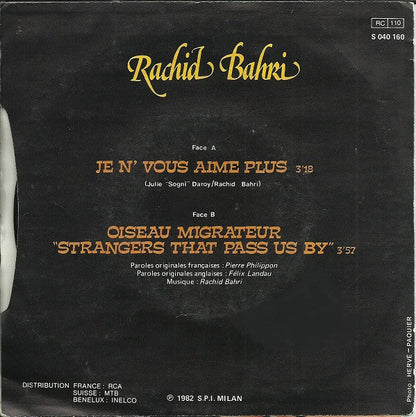 Rachid Bahri – Je N'vous Aime Plus 32839