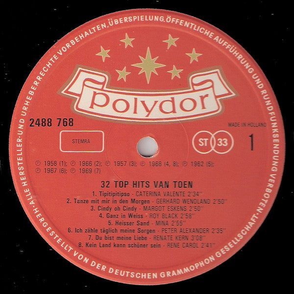 Various - 32 Top Hits von damals (LP) 46709