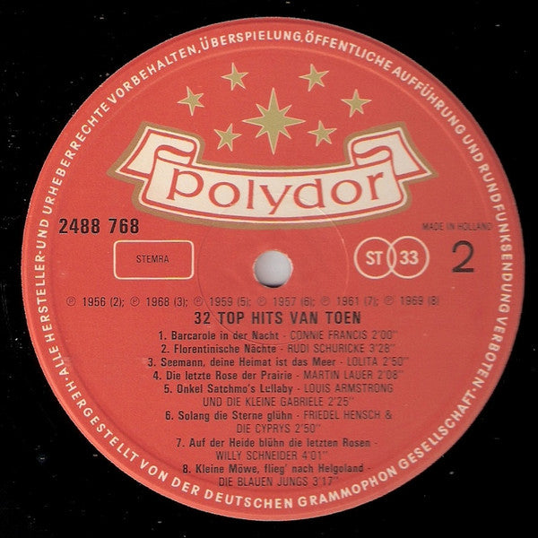 Various - 32 Top Hits von damals (LP) 46709
