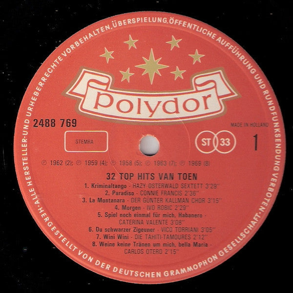 Various - 32 Top Hits von damals (LP) 46709