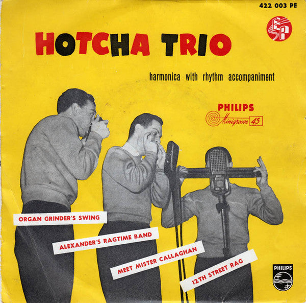 Hotcha Trio - Organ Grinder's Swing Vinyl Singles EP Vinyl Zeer Goed / Hoesje Goed "VINYLSINGLES.NL"
