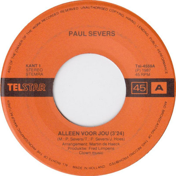 Paul Severs - Only For You 33609