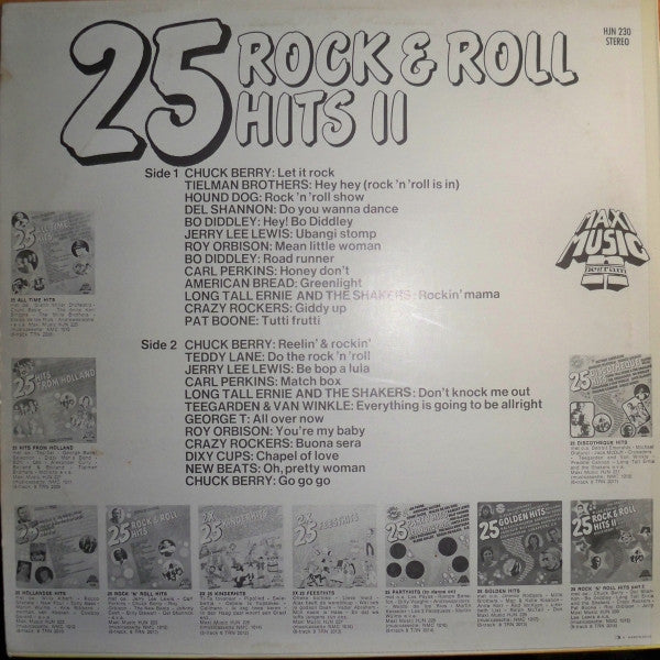 Various - 25 Rock & Roll Hits II (LP) 40196 Vinyl LP JUKEBOXSINGLES.NL   