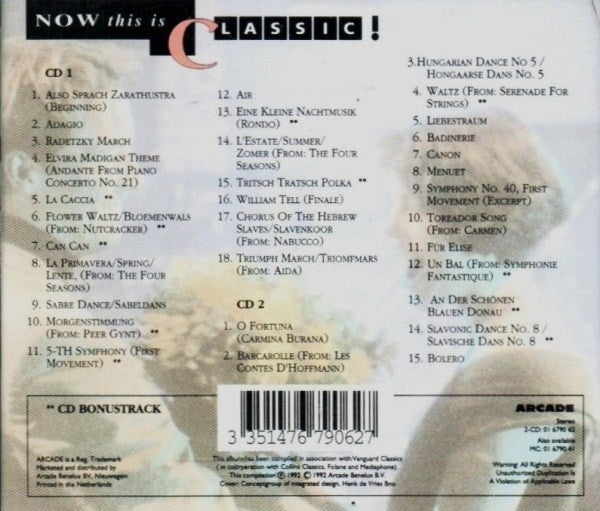 Various - Now This Is Classic! (CD) 70910 Compact Disc 2x Goede Staat