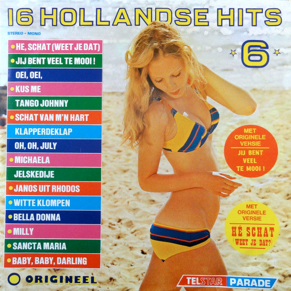 Various - 16 Hollandse Hits *6* (LP) 52129 Vinyl LP Vinyl Goed / Hoes Goed