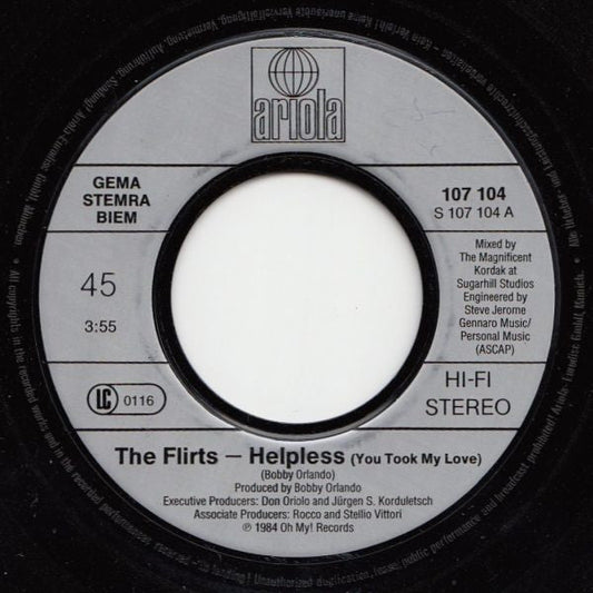 Flirts - Helpless (You Took My Love) 41523 Vinyl Singles Vinyl Goed / Hoes Generic