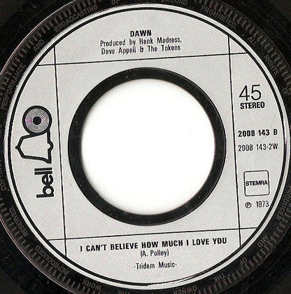 Dawn - Tie A Yellow Ribbon 31047 Vinyl Singles Vinyl Zeer Goed / Hoesje Goed "VINYLSINGLES.NL"