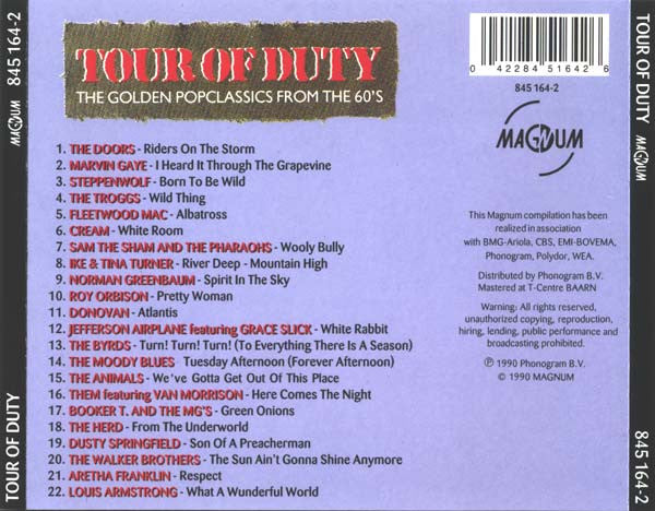 Various - Tour Of Duty (CD) 70856 Compact Disc Goede Staat