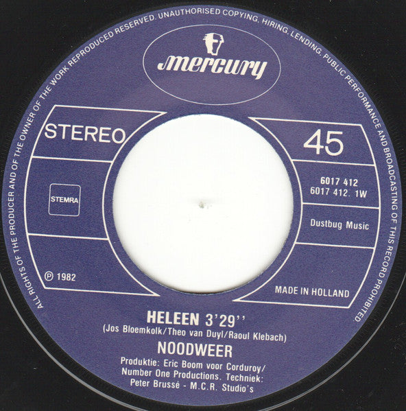 Noodweer - Heleen 13370 Vinyl Singles Vinyl Goed / Hoes Goed
