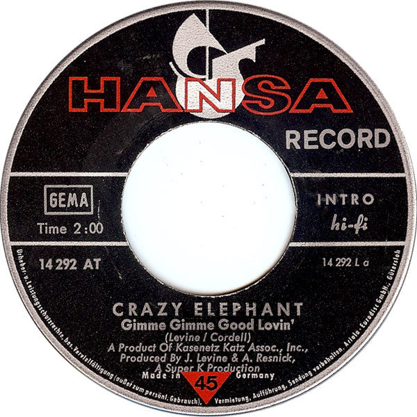 Verrückter Elefant - Gimme Gimme Good Lovin 31317