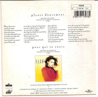 Elsa - Pleure Doucement 40614 Vinyl Singles Vinyl Goed / Hoes Goed