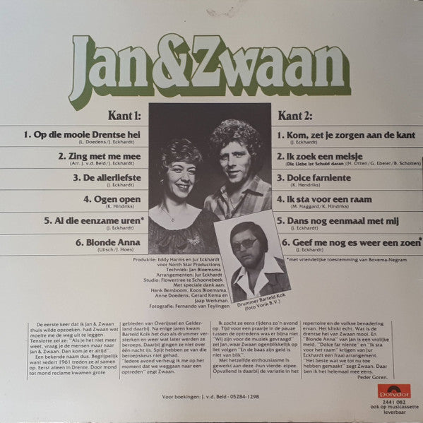 Jan & Zwaan - Jan & Zwaan (LP) 46741 Vinyl LP JUKEBOXSINGLES.NL   