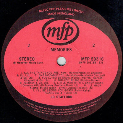 Jo Stafford - Memories (LP) 44367