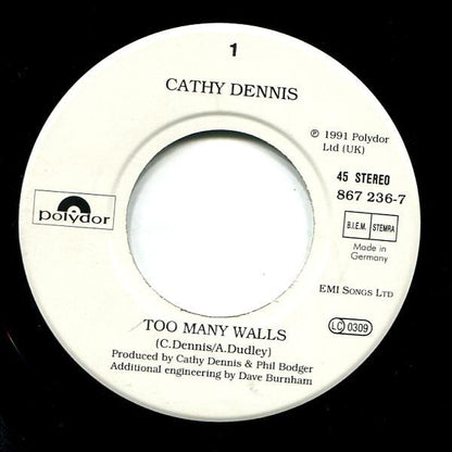 Cathy - Cathy Dennis Zu viele Wände 12328