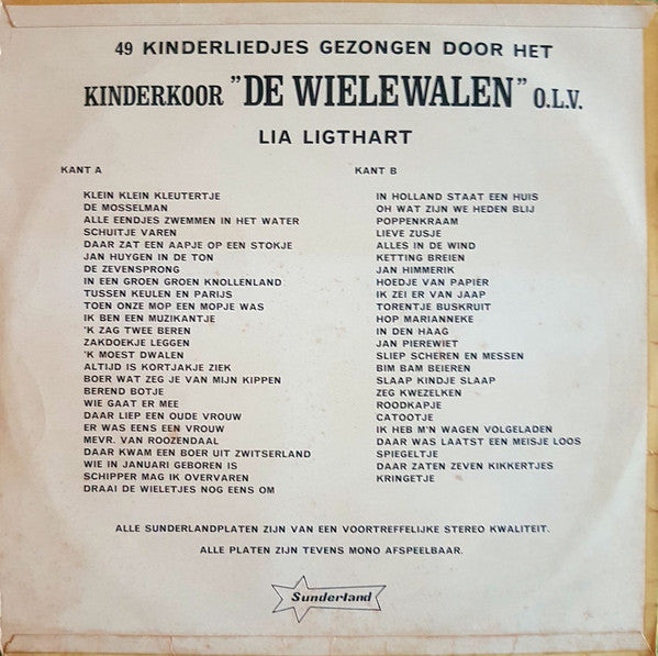 Wielewalen - 49 Kinderliedjes Gezongen Door Het Kinderkoor De Wielewalen (LP) 50108 Vinyl LP JUKEBOXSINGLES.NL   