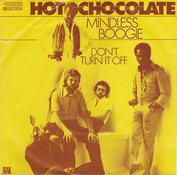 Hot Chocolate - Mindless Boogie Vinyl Singles Vinyl Zeer Goed / Hoesje Goed "VINYLSINGLES.NL"