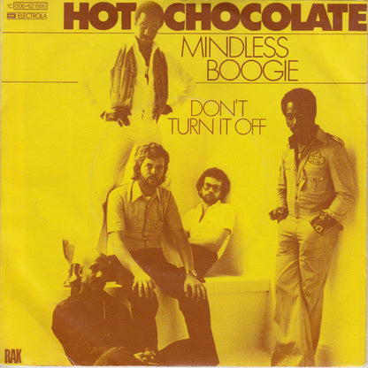 Hot Chocolate - Mindless Boogie Vinyl Singles Vinyl Zeer Goed / Hoesje Goed "VINYLSINGLES.NL"
