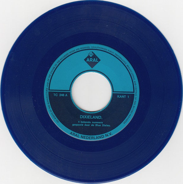 Blue Dixies - Dixieland (Blauw Vinyl) 39739 Vinyl Singles Vinyl Zeer Goed / Hoesje Goed "VINYLSINGLES.NL"